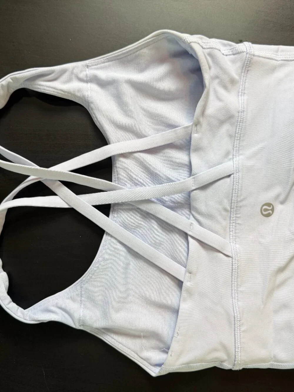Lululemon Energy Long Line Light Blue or Lilac sports bra Size 4